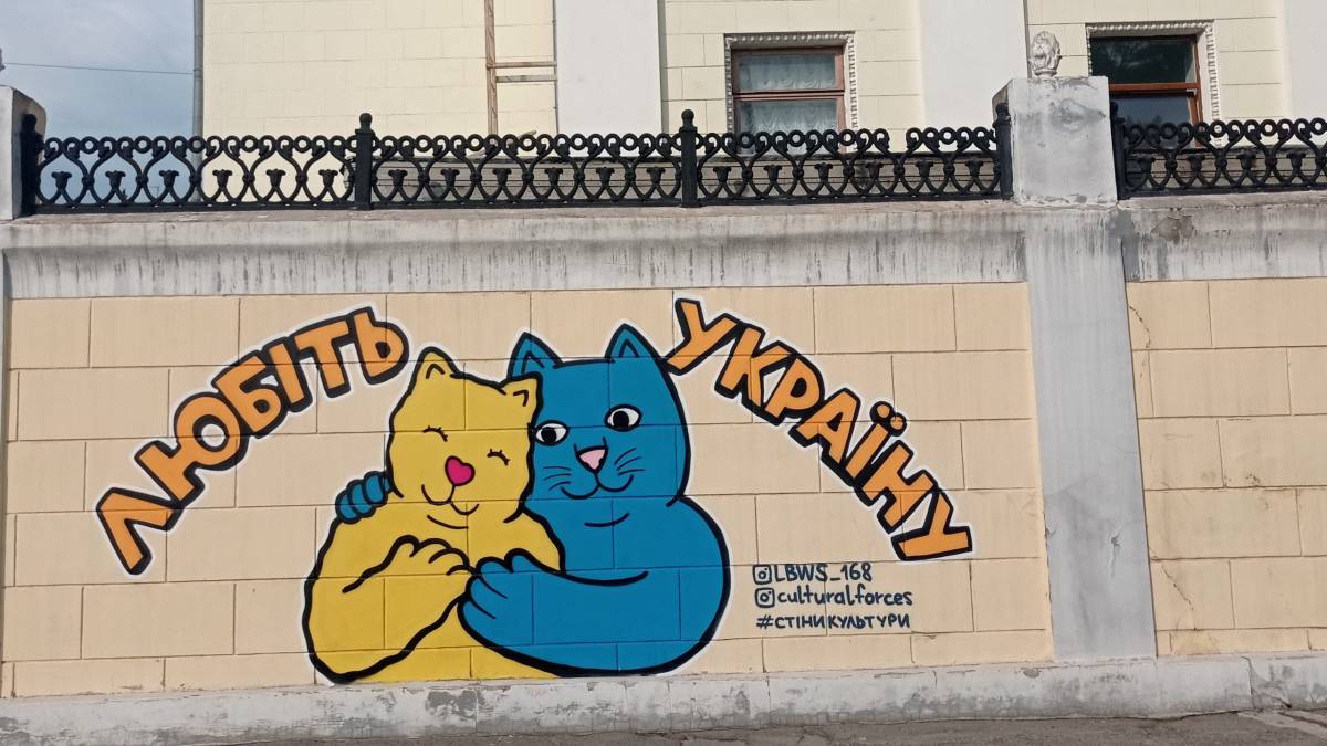 Котики на паркані обласної муздрами