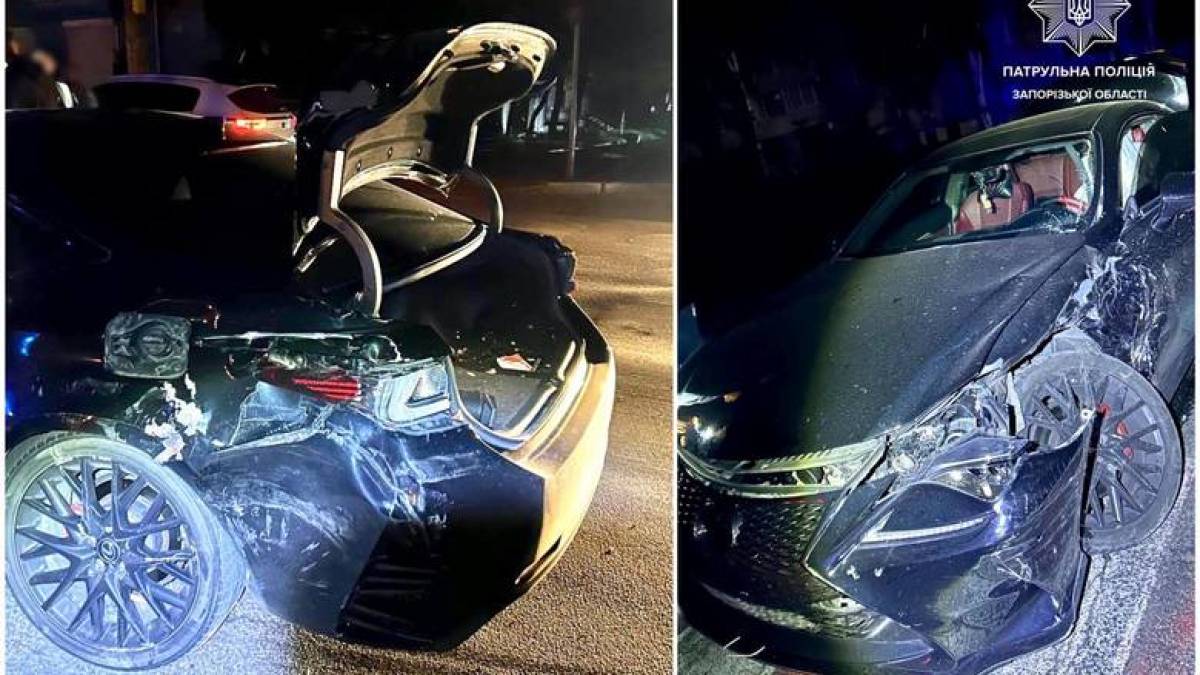 У Запоріжжі нетверезий водій «Лексуса» таранив «Шкоду»
