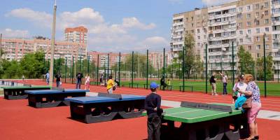 У Запоріжжі відкрили спортивний майданчик