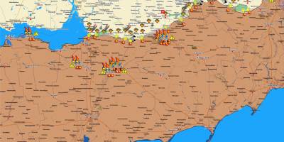 Запорізький напрямок (мапа обстрілів, оновлення на вечір 19 травня)