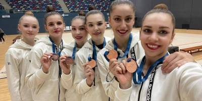 Збірна України здобула «срібло» у командному багатоборстві на ЧЄ з художньої гімнастики