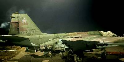 Підбитий українським ПЗРК ворожий Су-25, аварійно сів в тимчасово окупованому Мелітополі (фото)