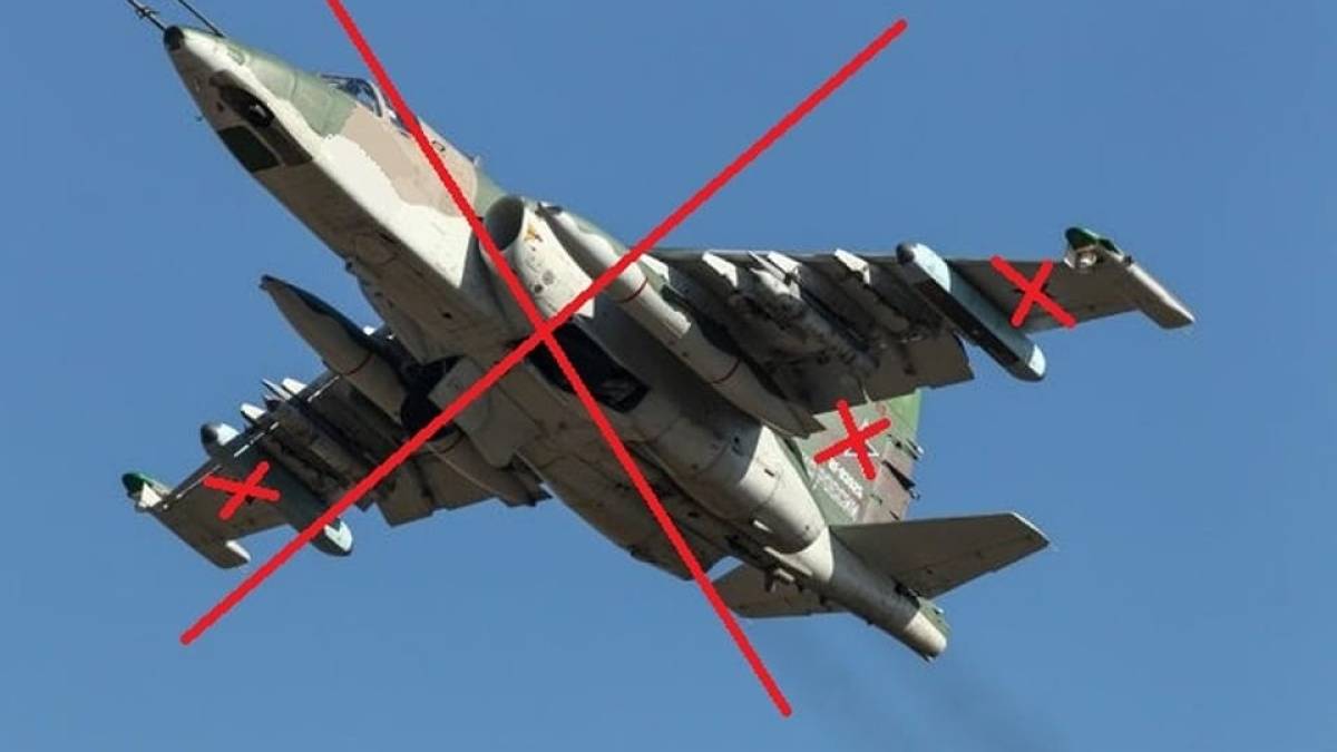 Українські захисники знищили ворожий штурмовик “Су-25”