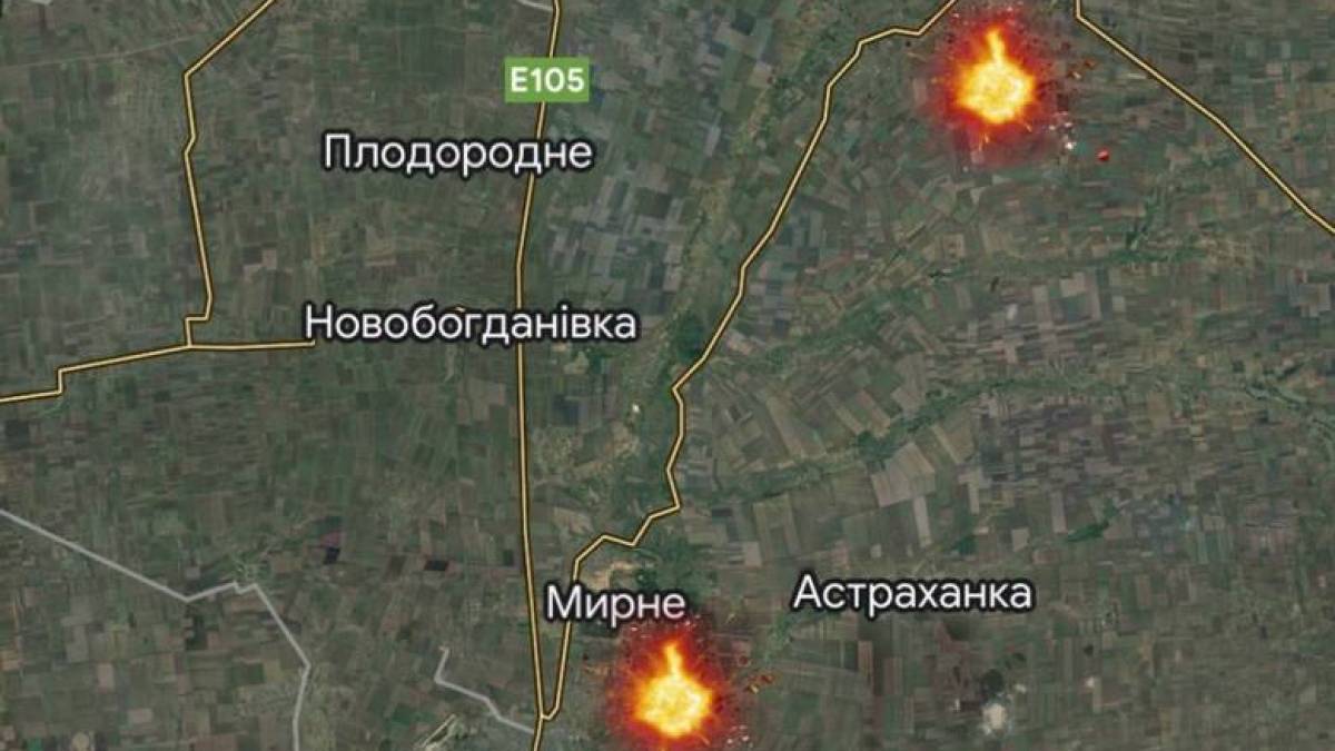 У двох окупованих населених пунктах Запорізької області пролунали потужні вибухи