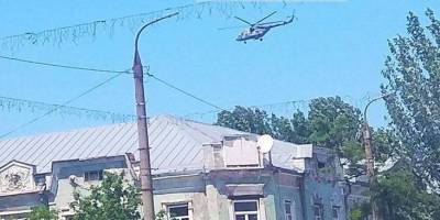 Над окупованим Бердянськом дуже низько літають ворожі гвинтокрили