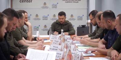 Зеленский прибыл в Херсонскую область