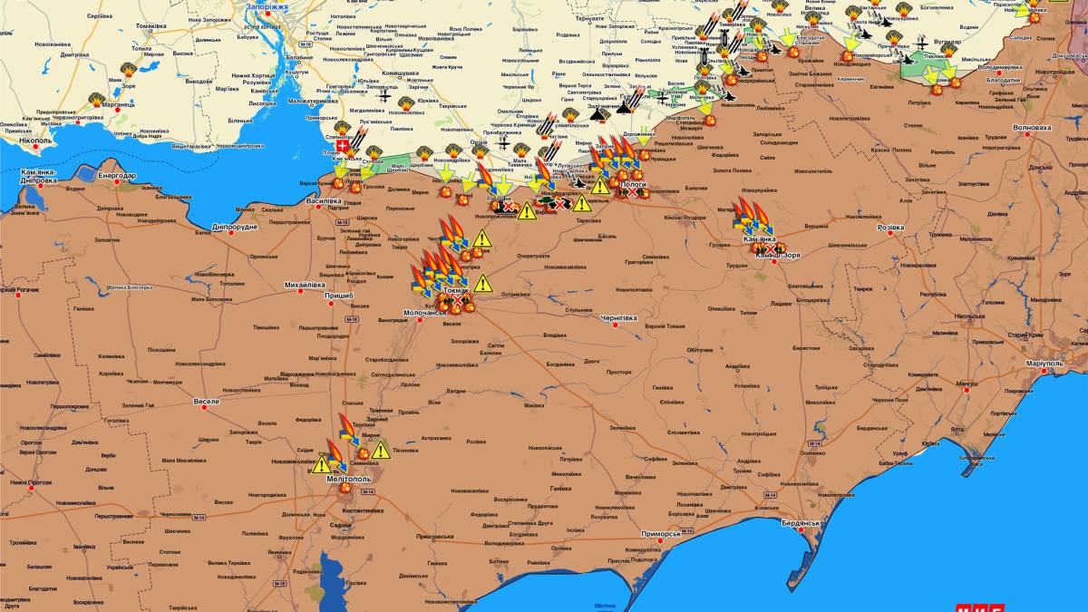 Запорізький напрямок (мапа обстрілів, оновлення)