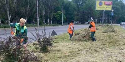 Запорізькі комунальники продовжують наводити лад у парках і скверах
