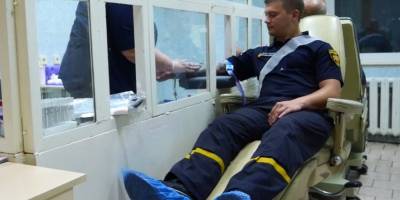 У Запоріжжі рятувальники здали кров для постраждалих внаслідок надзвичайних ситуацій