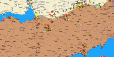 Запорізький напрямок (мапа обстрілів, оновлення