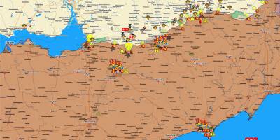 Запорізький напрямок (мапа обстрілів, оновлення)