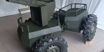 У Запоріжжі волонтери розробляють колісні наземні дрони для фронту
