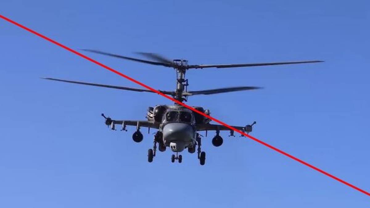 На Бердянському напрямку морпіхи збили вертоліт росіян Ка-52 «Алігатор»