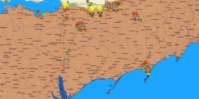 Запорізький напрямок (мапа обстрілів, оновлення)