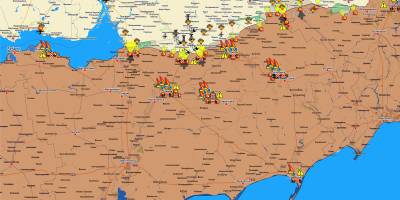Запорізький напрямок (мапа обстрілів, оновлення)