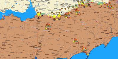 Запорізький напрямок (мапа обстрілів, оновлення)