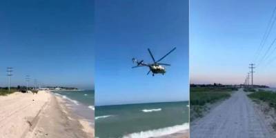 За відвідувачами пляжів на окупованих курортах Запорізької області стежать з гелікоптерів