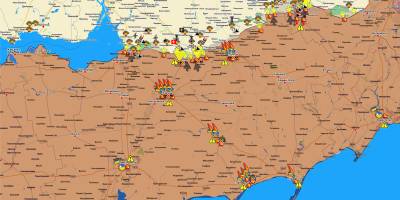 Запорізький напрямок (мапа обстрілів, оновлення)