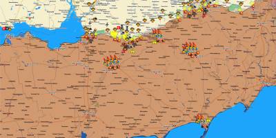Запорізький напрямок (мапа обстрілів, оновлення)