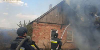 На Запоріжжі внаслідок ворожих обстрілів сталися чотири пожежі