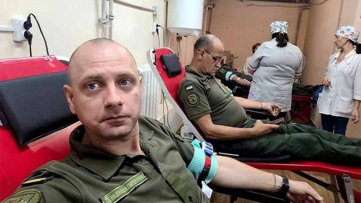 У Запоріжжі нацгвардійці стали донорами крові