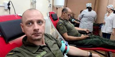 У Запоріжжі нацгвардійці стали донорами крові
