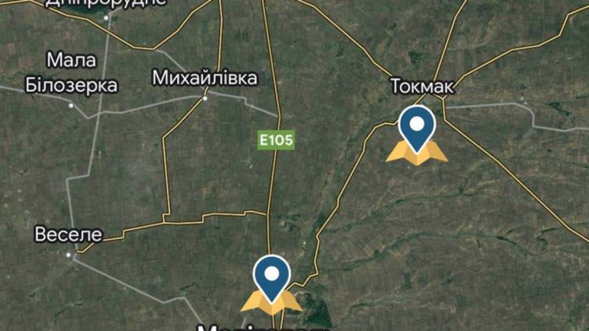 Мешканці Мелітополя повідомляють про потужні вибухи з боку Токмака