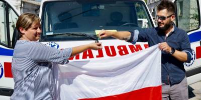 Наші польські друзі передали запорізькій лікарні санітарний автомобіль
