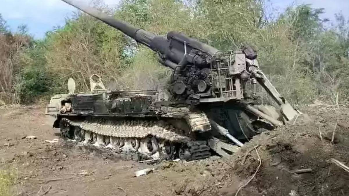 Поблизу Токмака ЗСУ спалили російську гаубицю “Піон”