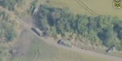 На Запоріжжі бійці Сил оборони спалили ворожу колону забезпечення
