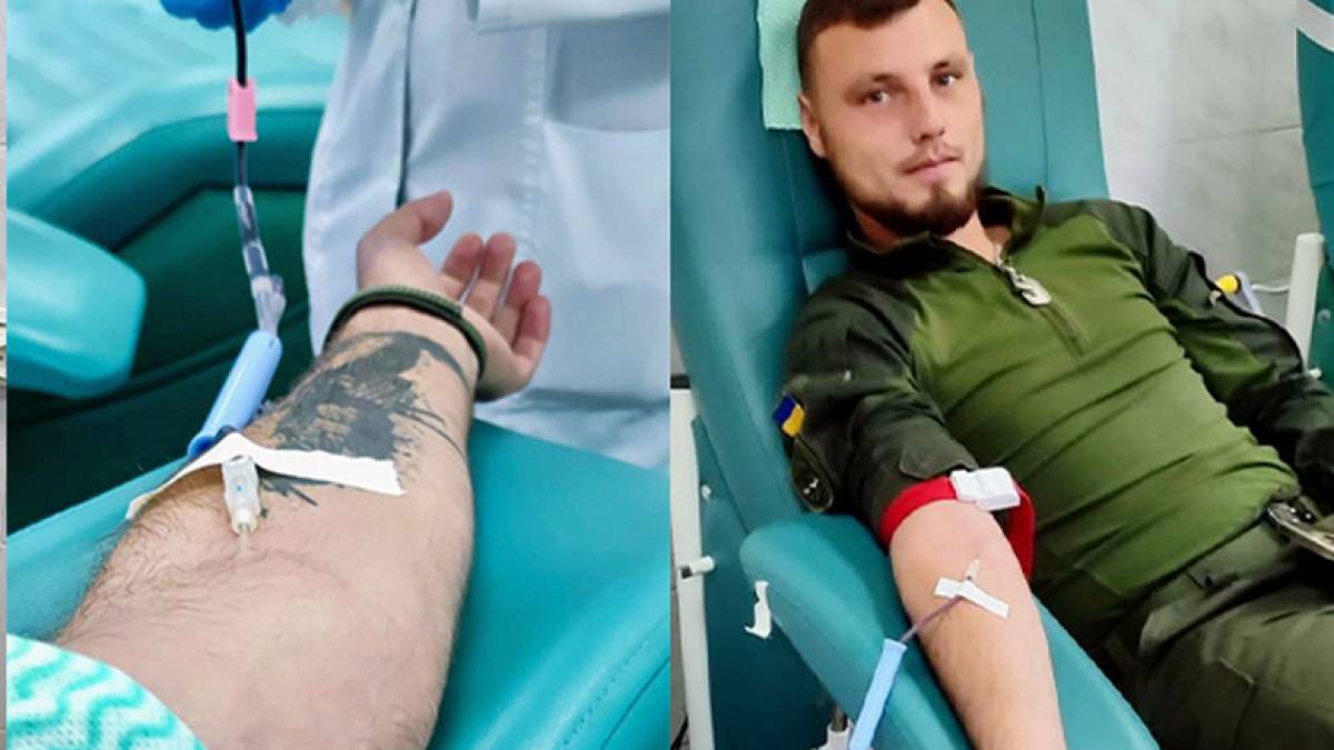 У Запоріжжі гвардійці здали кров для порятунку життів