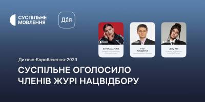 Нацвідбір на «Дитяче Євробачення-2023»: за результатами голосування «Суспільне» назвало суддів