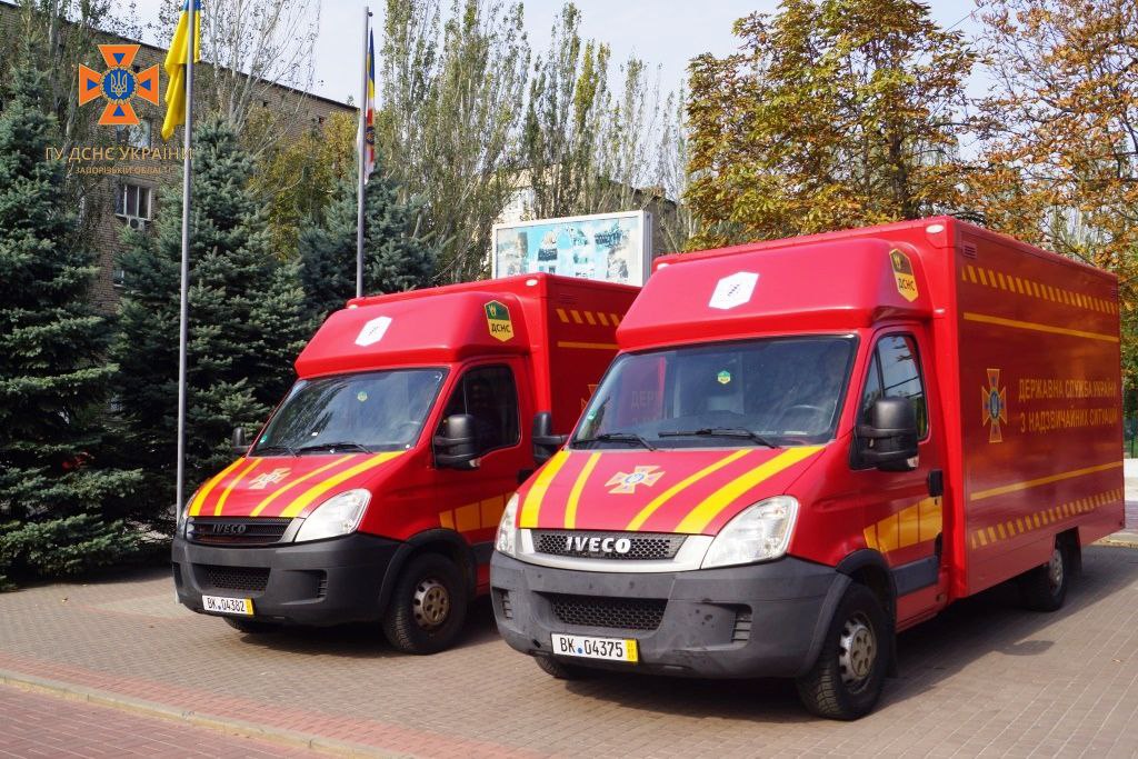 У Запоріжжі рятувальники отримали дві автотранспортні майстерні