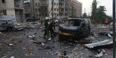 Конвой естонських волонтерів потрапив під російський ракетний удар у Харкові