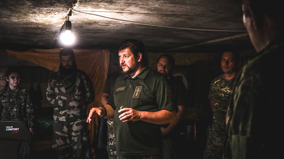 На Запорізькому напрямку бійців-гвардійців відвідав військовий капелан