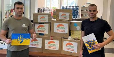 На Запоріжжі громада передала на фронт продукти та господарські товари