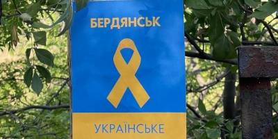 Активісти руху спротиву нагадали окупантам, що Бердянськ та Мелітополь – це Україна