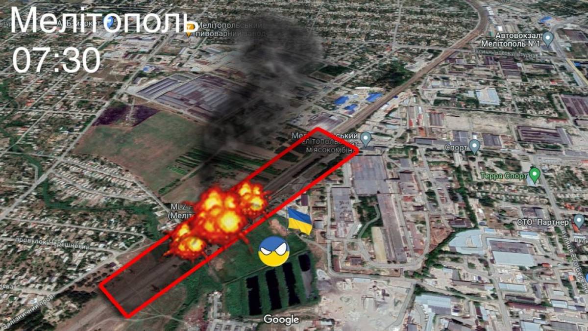 У Мелітополі партизани підірвали потяг окупантів