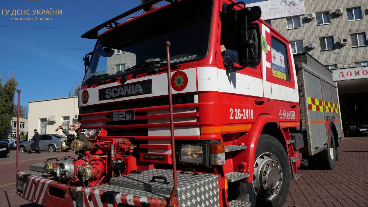 Рятувальники прифронтових міст Запорізької області отримали допомогу з Швеції