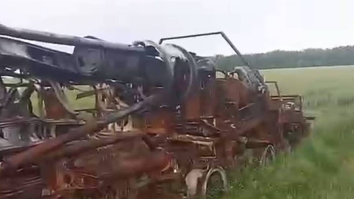 З’явилося відео знищеної біля Бердянська російської пускової установки С-300