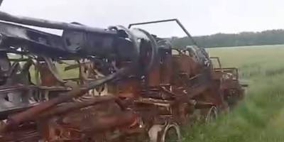 З’явилося відео знищеної біля Бердянська російської пускової установки С-300