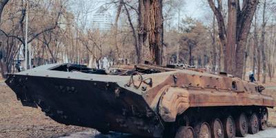 Знищену на Бердянському напрямку російську БМП-2 доставили до Дніпра (фото)