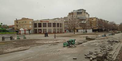 Окупанти так і не привели до ладу центр Бердянська після шторму – фото