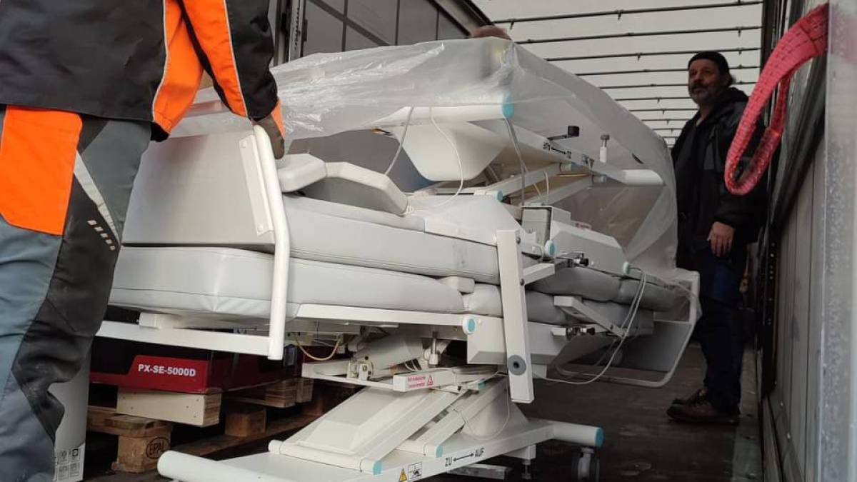 У Запоріжжя прибув вантаж з медичним обладнанням з німецького Хайденхайма