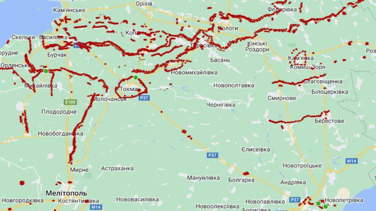 У Запорізькій області окуповані міста стали укріпленими фортецями