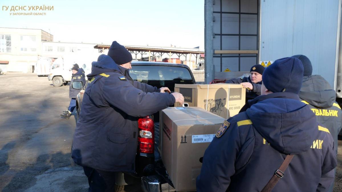 Запорізькі піротехніки отримали гуманітарну допомогу від Міжнародного Комітету Червоного Хреста