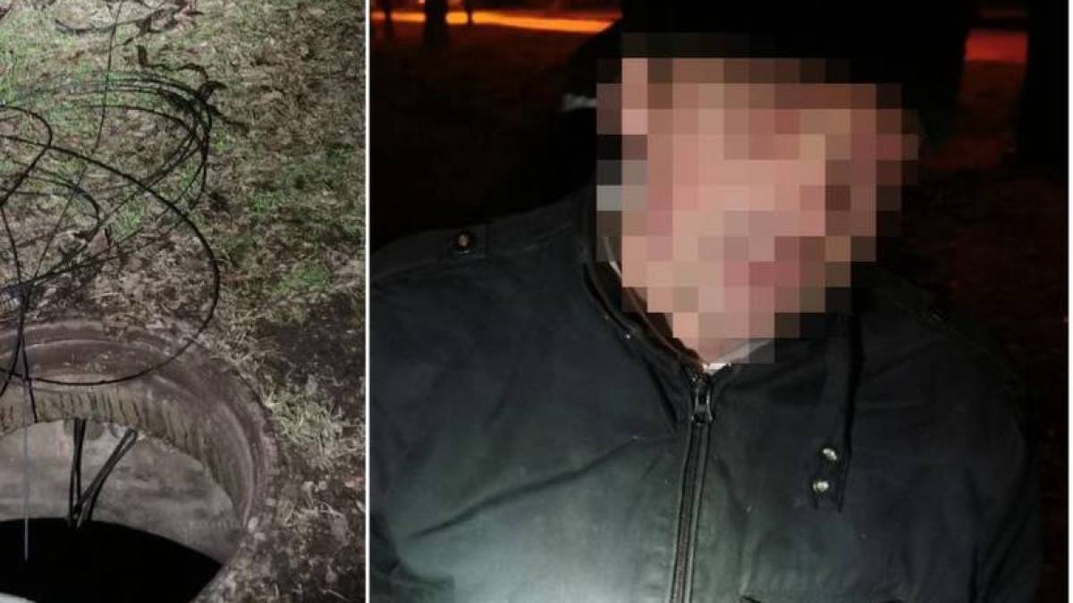 В Запоріжжі поліцейські затримали злодюжок кабелю