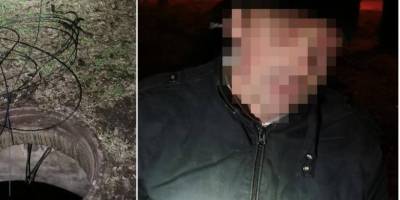 В Запоріжжі поліцейські затримали злодюжок кабелю