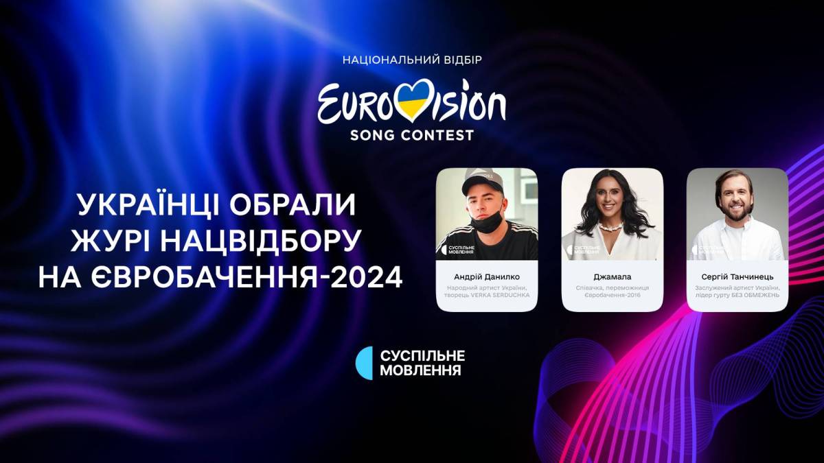 Українці обрали членів журі Нацвідбору на “Євробачення-2024“