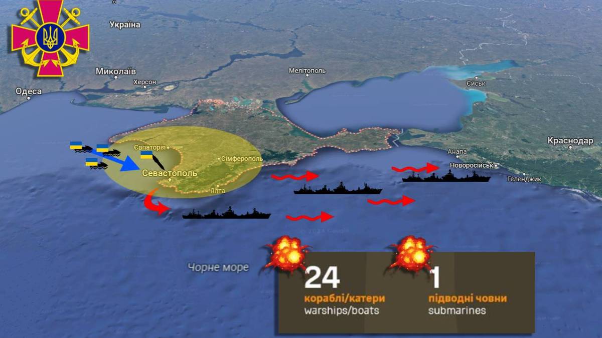 ЗСУ відрізали російські кораблі-ракетоносії від логістичної бази
